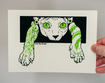 Fuzz Ball 13x18 Handgedruckter Siebdruck