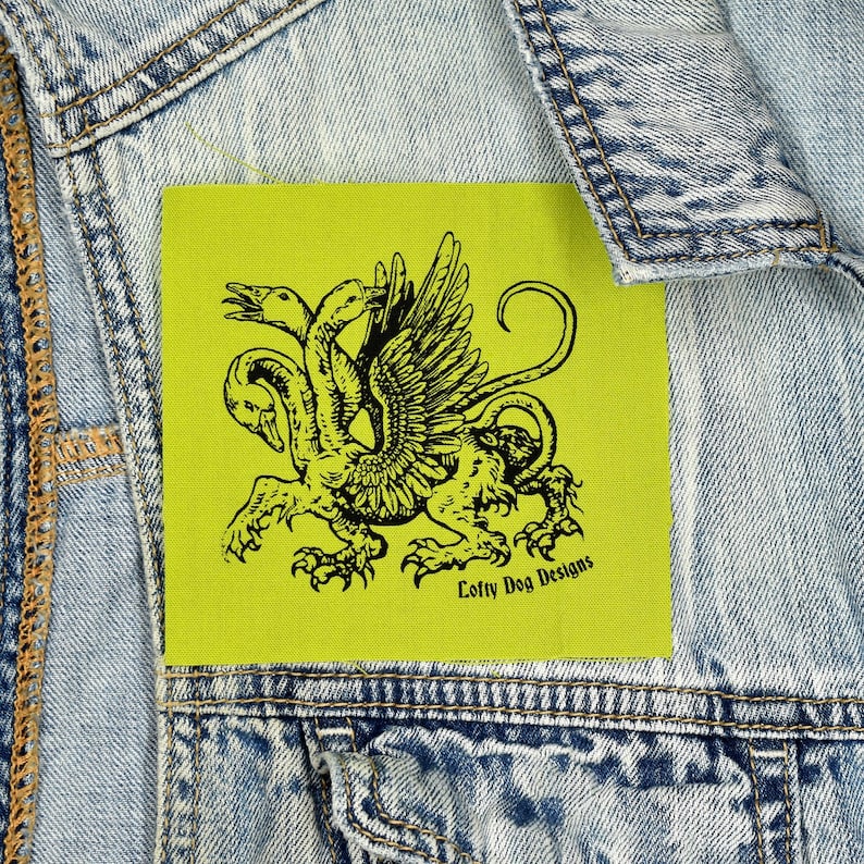 Hydrake Patch: Hand Printed Screen Print Patch - Etsy