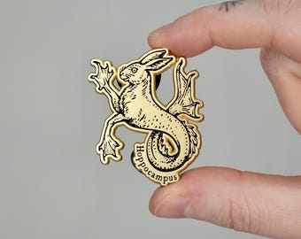Hoppocampus Emaille Pin