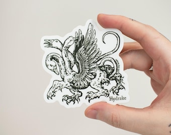 Hydrake - Matte Vinyl Aufkleber