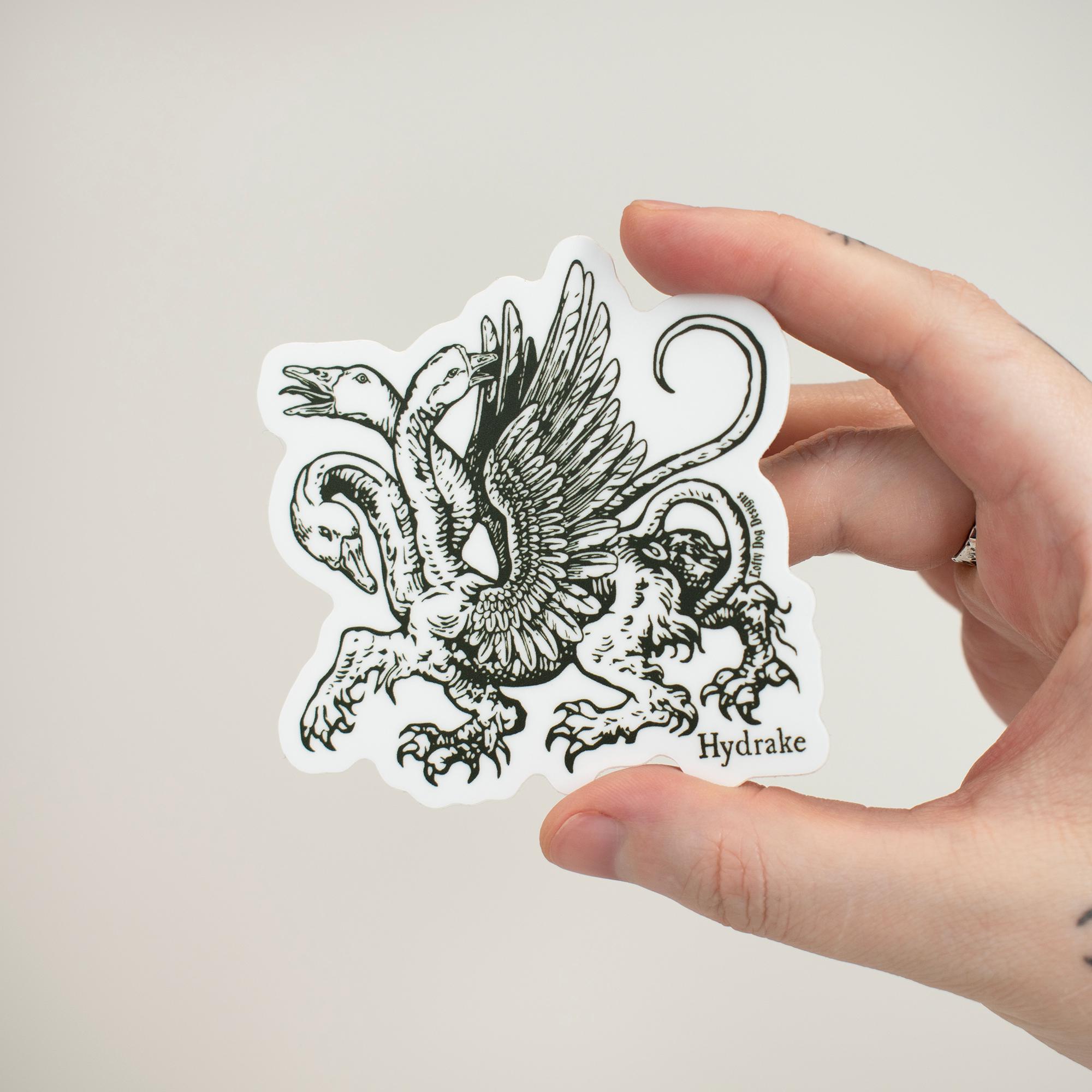 Hydrake - Matte Vinyl Sticker - Etsy