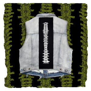 Spine Screen Print Back Patch