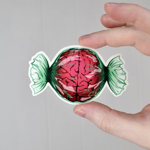 Brain Candy Transparent Vinyl Sticker image 3