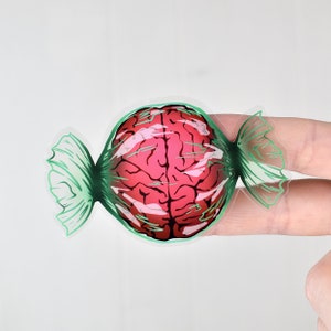 Brain Candy - Transparent Vinyl Sticker