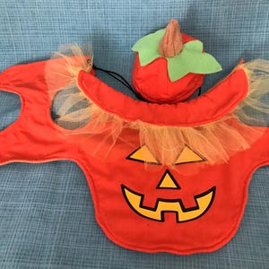Halloween Pumpkin Costume for Dog Size Medium