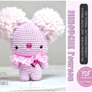 amigurumi teddy bear - PDF digital crochet christmas pattern - Little Inspiring Soul- Christmas - Christmas teddy bear