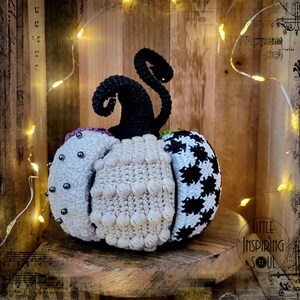Patchwork pumpkin crochet pattern pdf digital file - intermediate level image 6