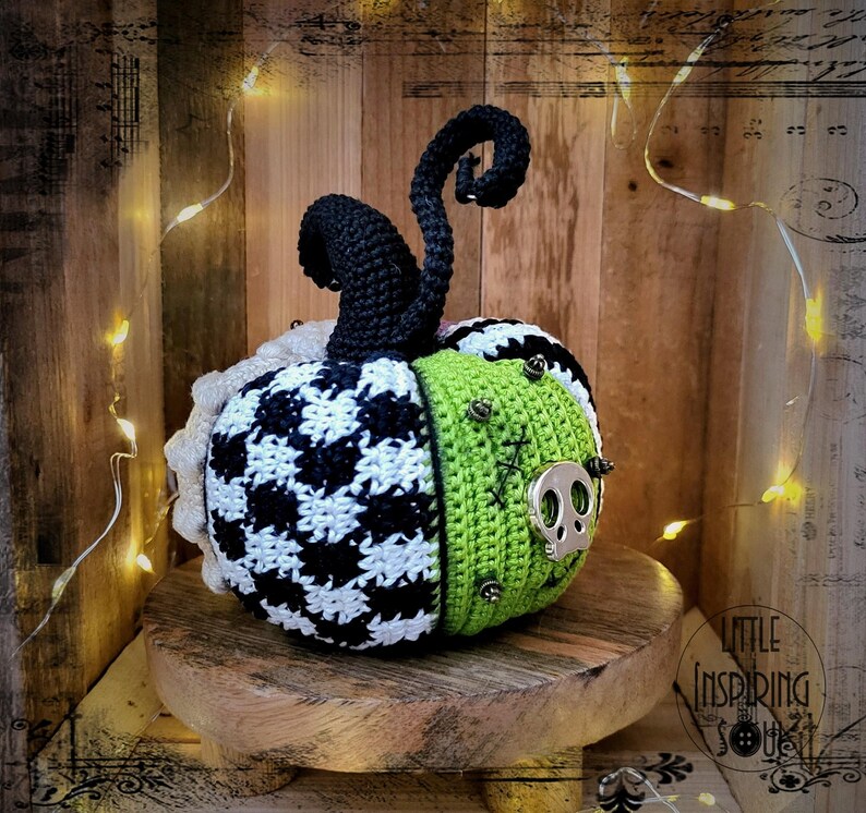 Patchwork pumpkin crochet pattern pdf digital file - intermediate level image 5