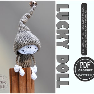 LUCKYDOLL amigurumi - PDF digital crochet christmas pattern - Little Inspiring Soul beginner tutorial crochet doll