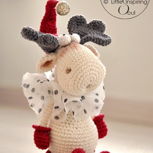 Amigurumi Elch Weihnachten PDF digitales Weihnachts-Häkelmuster Weihnachts-Rentier Little Inspiring Soul Bild 5