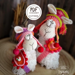 amigurumi LAMA crochet - crochet pattern - PDF digital crochet pattern - Little Inspiring Soul crochet llama pattern - crochet tutorial
