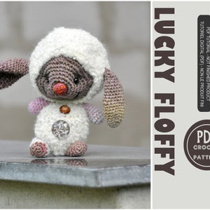 lucky floffy amigurumi - PDF digital crochet pattern - Little Inspiring Soul - amigurumi crochet pattern