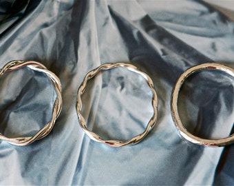 Twisted Oval Bangle