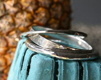 Hammered Bangle Bracelet