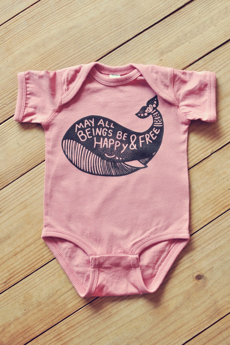 Whale bodysuit, Yoga Baby, Hippie baby, Unisex baby clothes, Boho baby, Gender neutral, Mantra baby, Bohemian baby, Vegan baby, Beach baby image 6