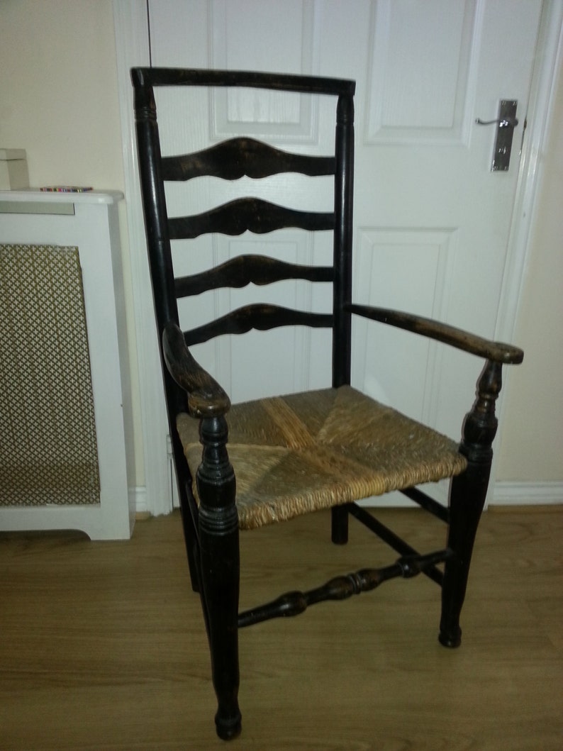 Antique Ladderback Chair image 1