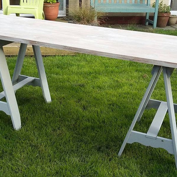 Painted Trestle Table - Made to Order