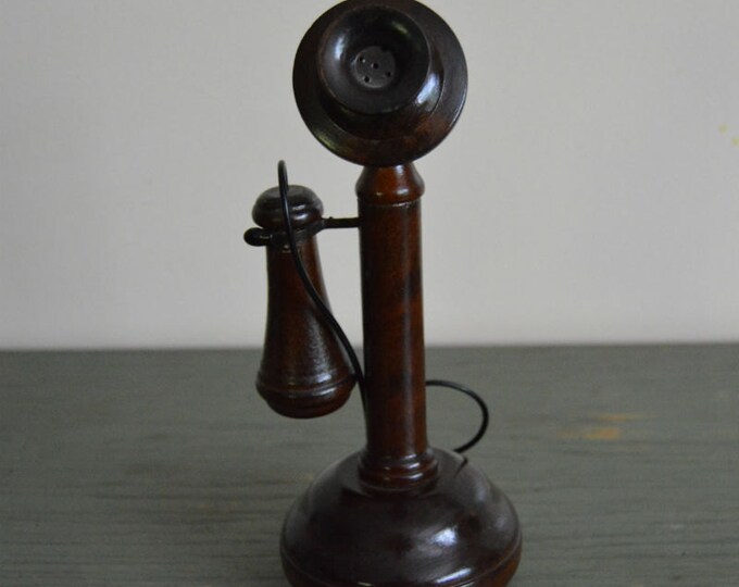 Wooden Antique Phone Music Box Etsy