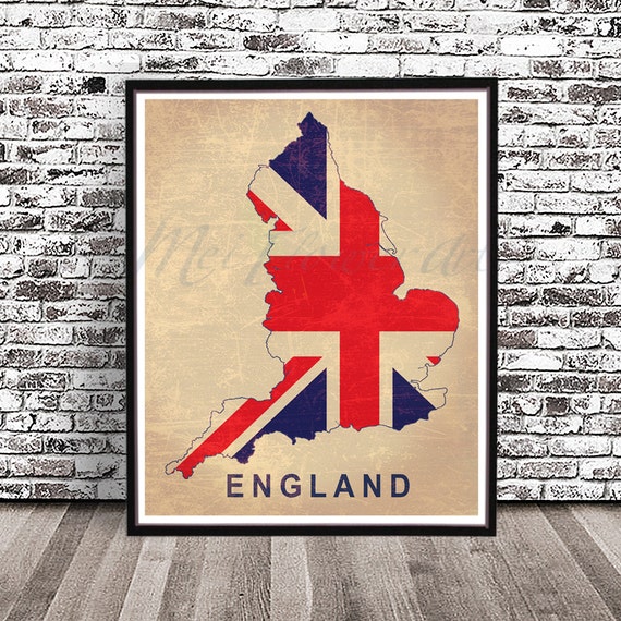 Poster for Sale avec l'œuvre « Drapeau de l'Angleterre » de l