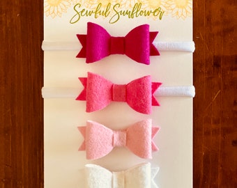 Felt Baby Bow Headbands