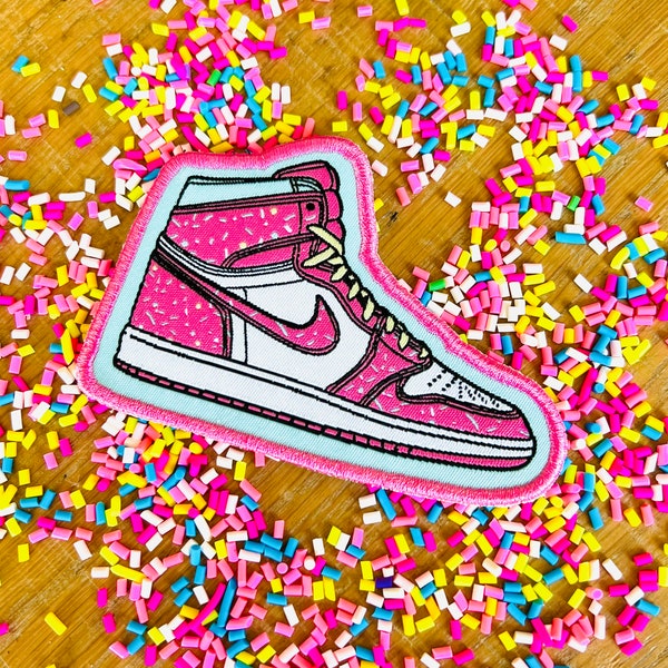 JMan Pink Sprinkles Donut Patch