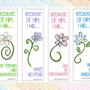 Inspirational Printable Bookmark | Bible Verse Bookmark | Bible Bookmark | Uplifting Bookmark Gift  | Digital Bible Bookmark