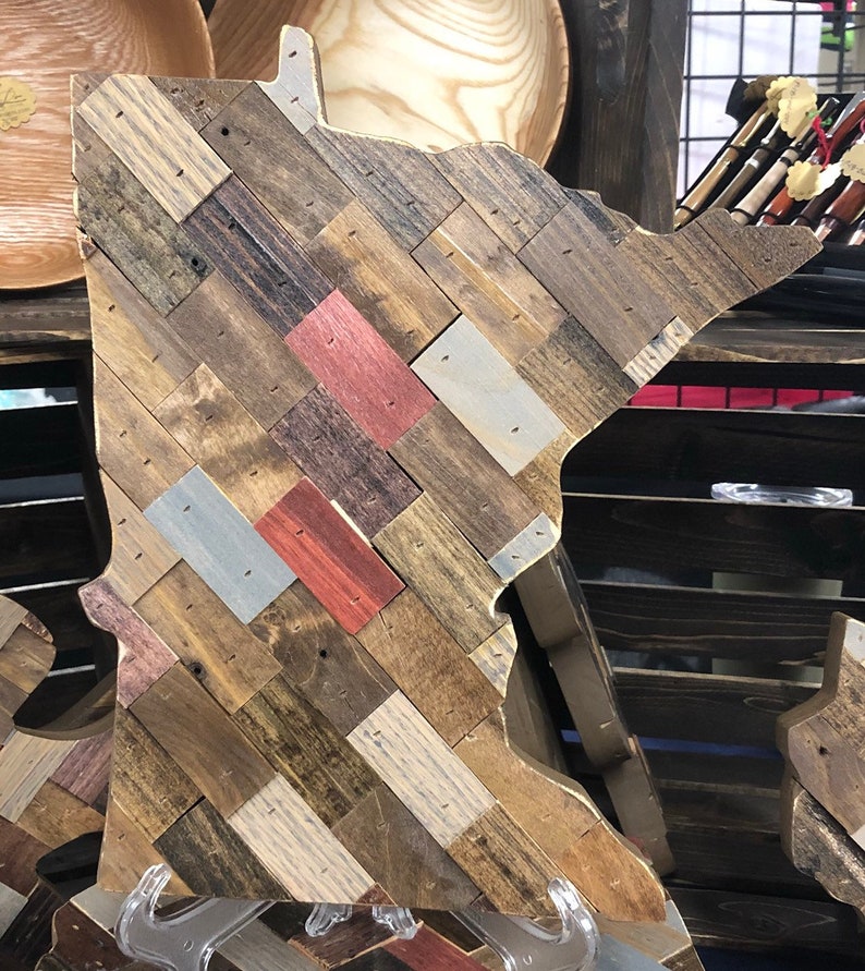 MN pallet wood wall art sign 100 custom and made to order Etsy