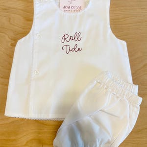 Roll Tide diaper set- ALABAMA