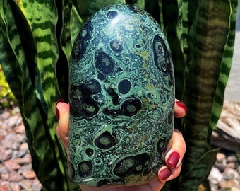 Kambaba Jasper crystal free form for calming the troubled mind & restoring balance - healing crystal