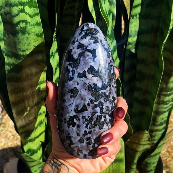 Merlinite free form aka Indigo Gabbro - Crown Chakra + Third Eye