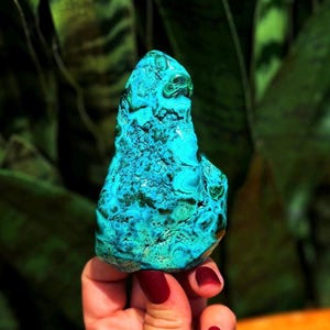 Chrysocolla Crystal with Malachite for healing, peace, and compassion - rare crystal combo - malachite crystal - healing crystal