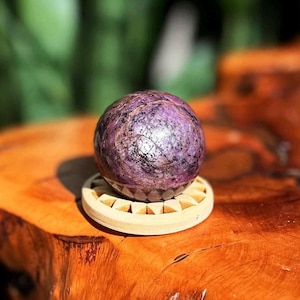 Ruby sphere w/ stand - super high quality Ruby - rare crystal - love, passion, and wisdom