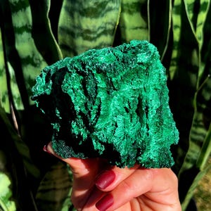 Natural Malachite Crystal for major healing and self transformation - heart chakra crystal - raw malachite