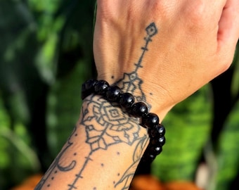 Black Tourmaline bracelet - protection crystal