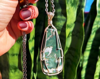 Green Zebra Jasper Necklace - for motivation and determination when facing challenges