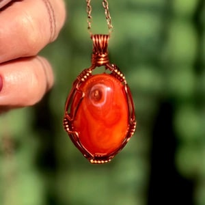 Carnelian Necklace for Creativity and Passion - Sacral Chakra stone