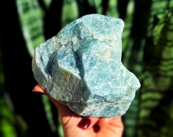 Natural Aquamarine Crystal - large healing crystal