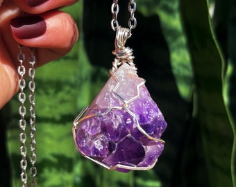 Amethyst Necklace for Balance, Inner-Peace & Healing