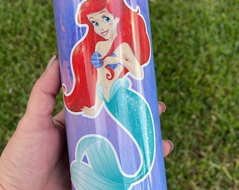 Ariel Sublimation Tumbler - Personalized Princess Cup