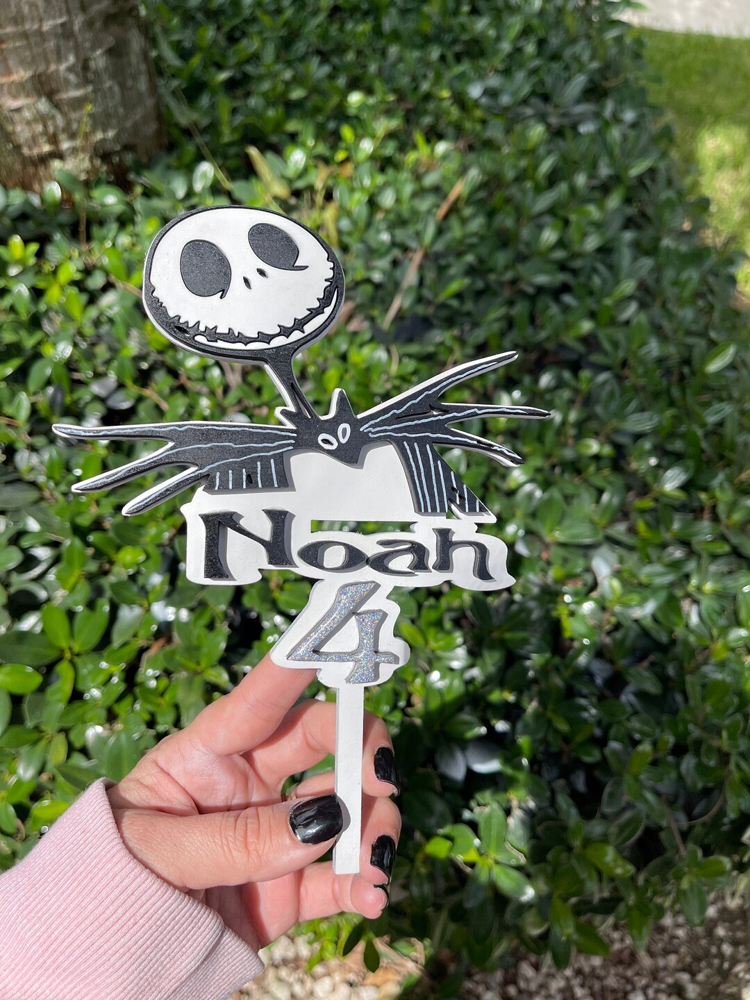 Jack Skellington Cake Topper Jack Skellington Birthday Personalized