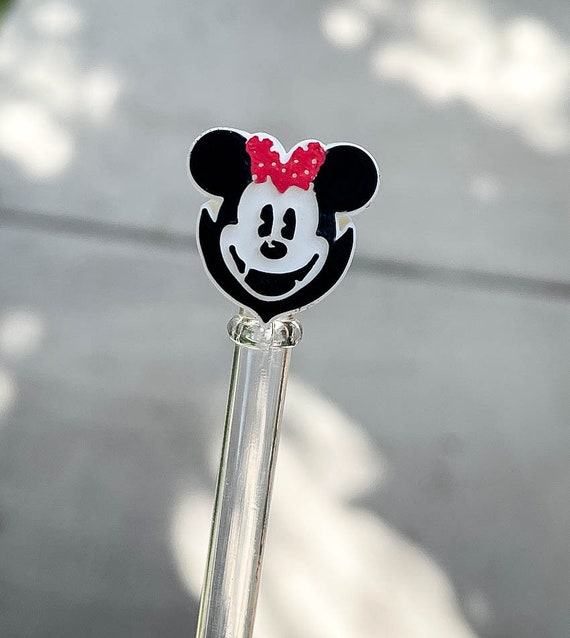 Minnie Mouse inspired straw topper - Disney inspired straw topper