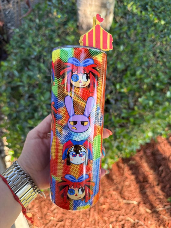 Digital Circus Tumbler - Jax Tumbler - Ragatha Tumbler - Digital Circus Accessories - Pomni Tumbler - Digital Circus Personalized