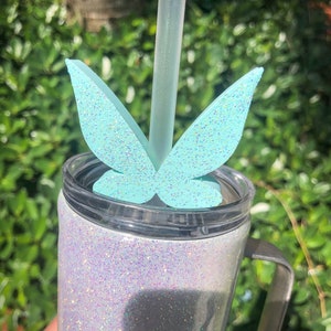 Fairy Wings Straw Topper - Tinkerbell Wings Straw Topper - Tumbler Accessories - Disney Accessories - Princess Tumbler