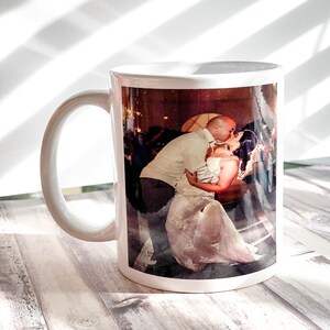 Taza de café personalizada con foto – Regalo de boda, "Eres mi persona"