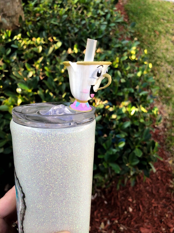 Disney Tumbler with Straw - Beauty and the Beast - Enchanted