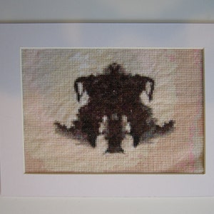 Rorschach Blot Cross-Stitch