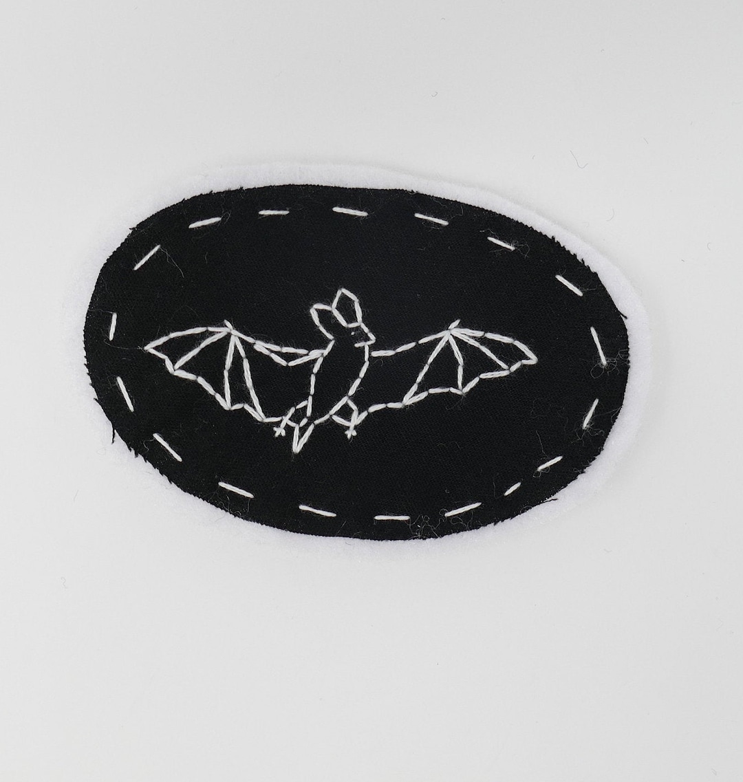 Bat Patch Embroidered Bat Patch - Etsy