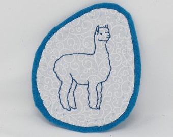 Embroidered Alpaca Patch