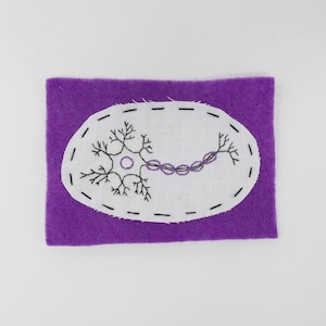 Embroidered Schematic Neuron Patch
