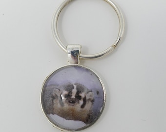 Badger Keychain